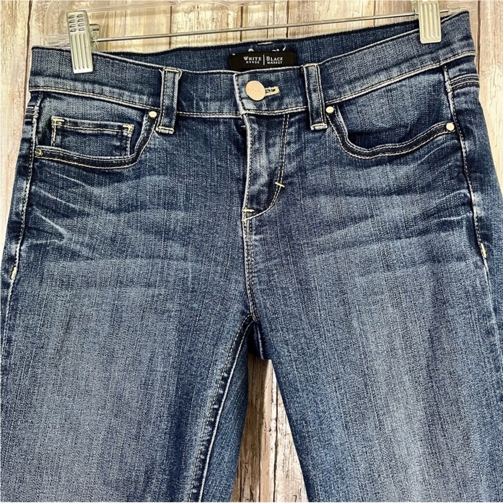 White House Black Market Noir Cropped Jeans - Picture 4 of 6